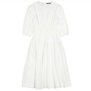 🆕NWT ROWE White Neon Stitch Dress